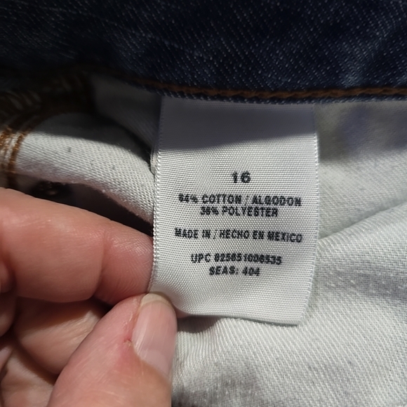 Route 66 womens straight leg jeans sz 16 midrise medium wash - Picture 5 of 7